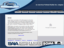 Tablet Screenshot of clearlywindowscleaning.com